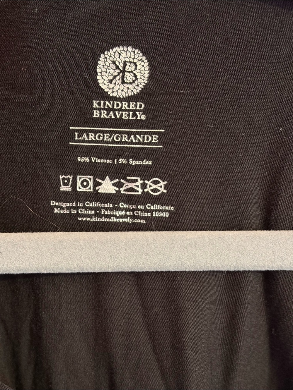 Sold - Kindred Bravely Women's Black Nursing Shirt - Picture 2 of 3